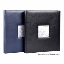 Load image into Gallery viewer, Navy and black leather albums together - navy album sold separately.
