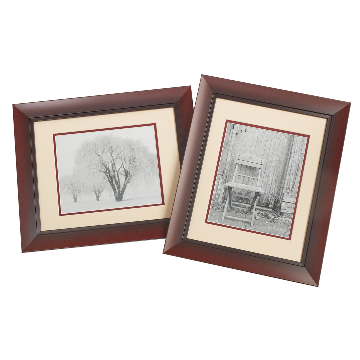 Old Town 2pk 11x14 Designer Frames, Walnut Scoop