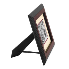 Load image into Gallery viewer, Frame displayed on surface with easel back in landscape orientation.
