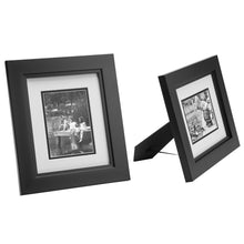 Load image into Gallery viewer, Set of black frames with matting.

