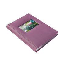 Load image into Gallery viewer, Single mauve fabric photo album with 4x6 inch window for displaying photo.
