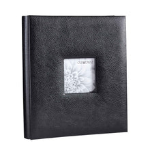 Load image into Gallery viewer, Single black leather photo album with 4x4 inch window for displaying a photo.
