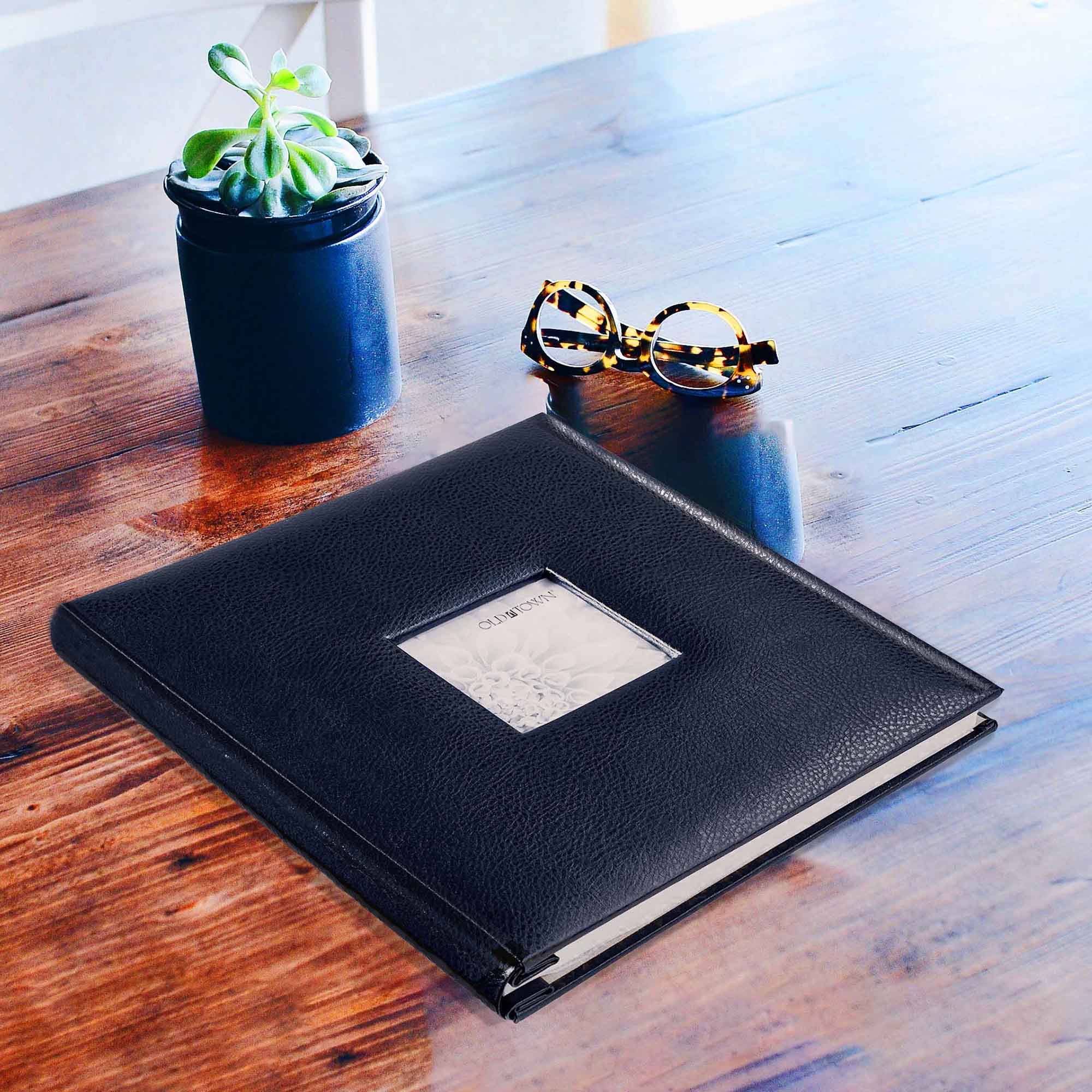 Old Town Large Photo Albums, Holds 400 4x6 Photos (Leather, Black) – Old  Town Frames
