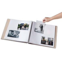 Load image into Gallery viewer, Open scrapbook with photos being added. 
