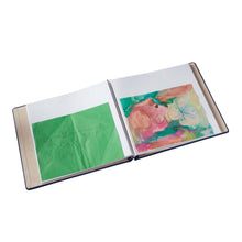 Load image into Gallery viewer, Open scrabpbook showing childrens&#39; art.
